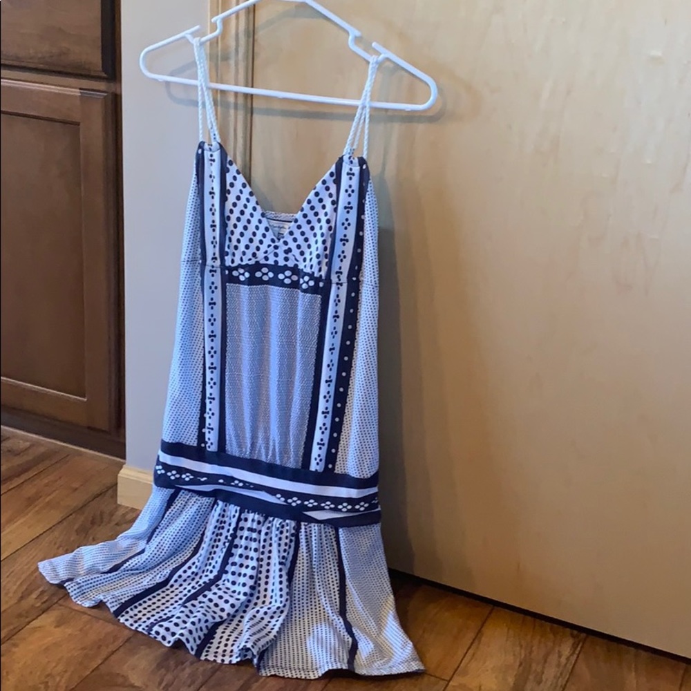 American Eagle outfitters white polka dot dress